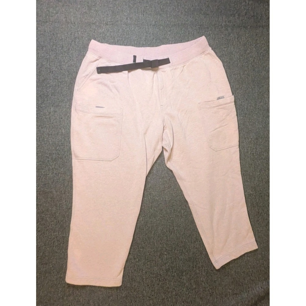Duluth Trading Pants Womens Size 2XL Light Pink‎ Classic Relaxed Fit Buckle Work